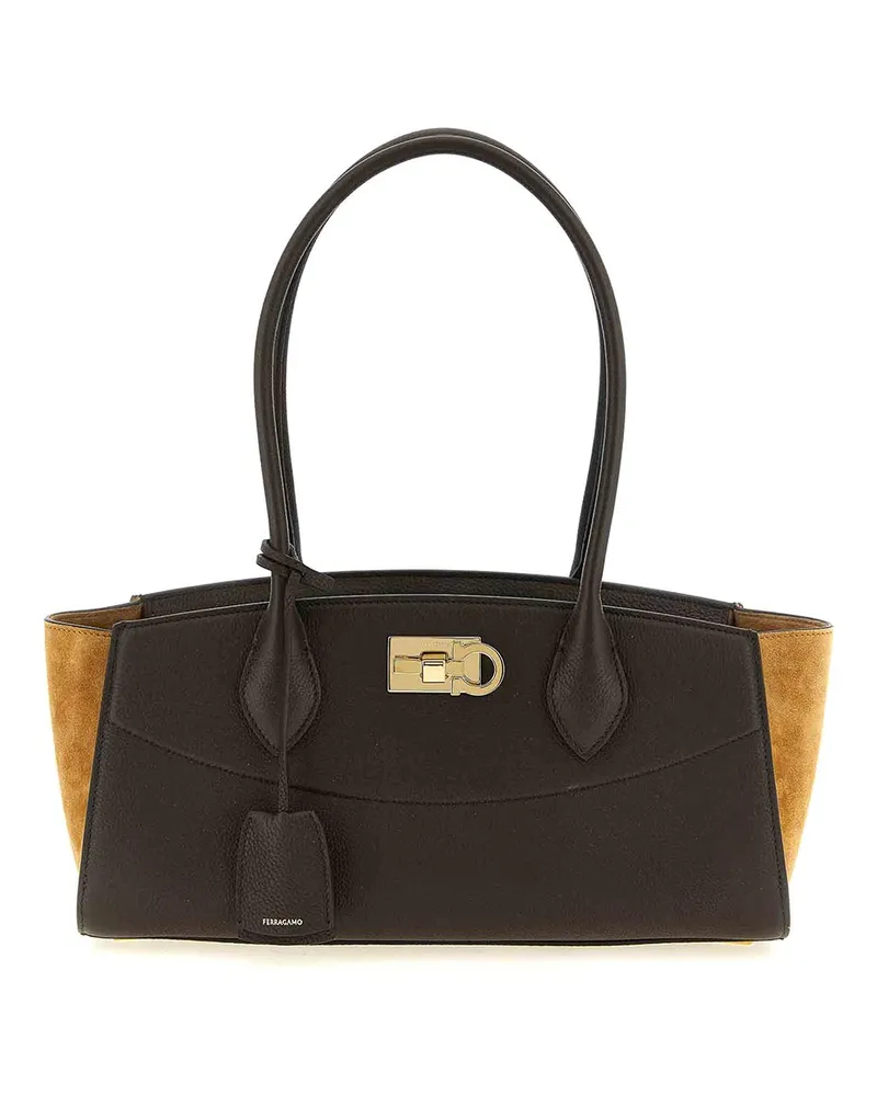 Ferragamo Schultertasche - Braun Braun