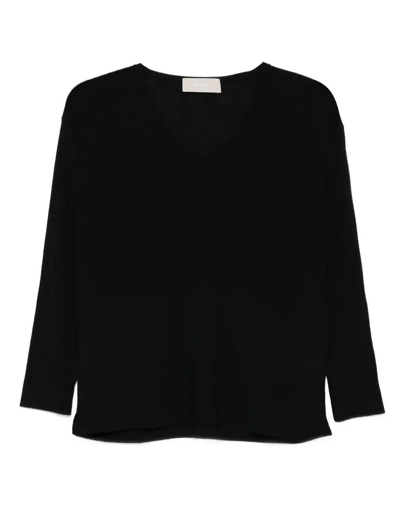 Drumohr  V-Pullover - Schwarz Schwarz