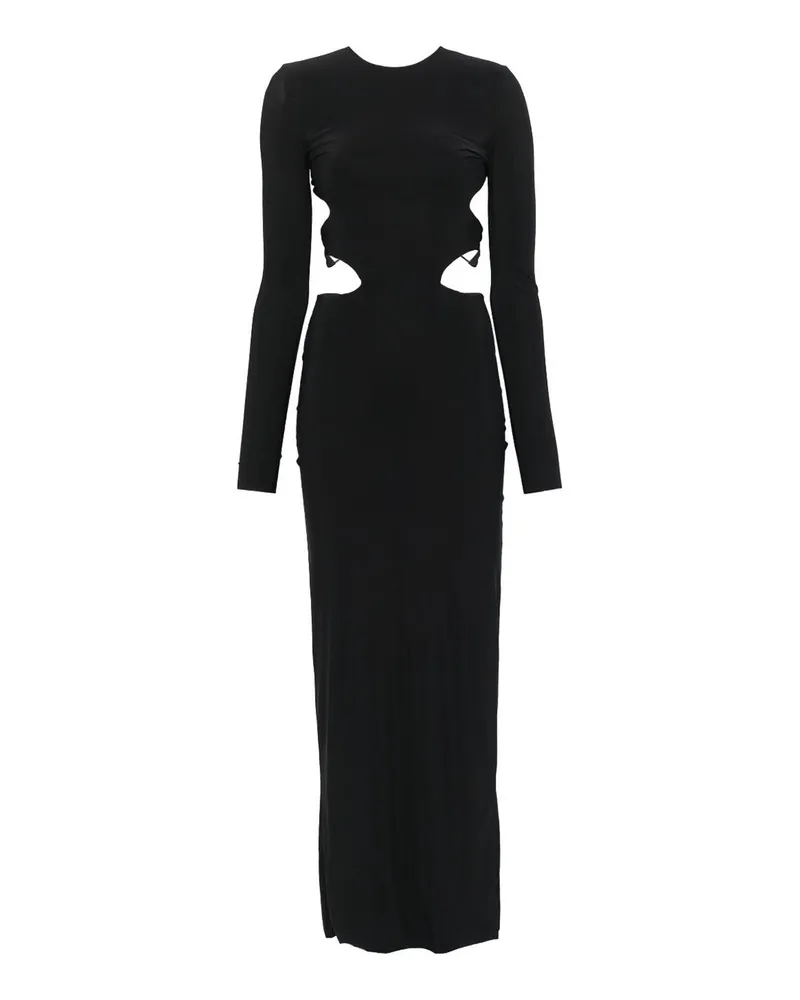 Amazuìn Knielanges Kleid - Schwarz Schwarz