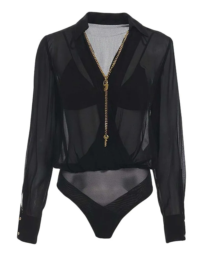 Elisabetta Franchi Top - Schwarz Schwarz