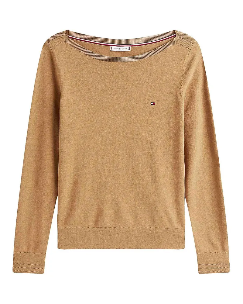 Tommy Hilfiger Rundhalspullover - Dunkelbraun Dunkelbraun
