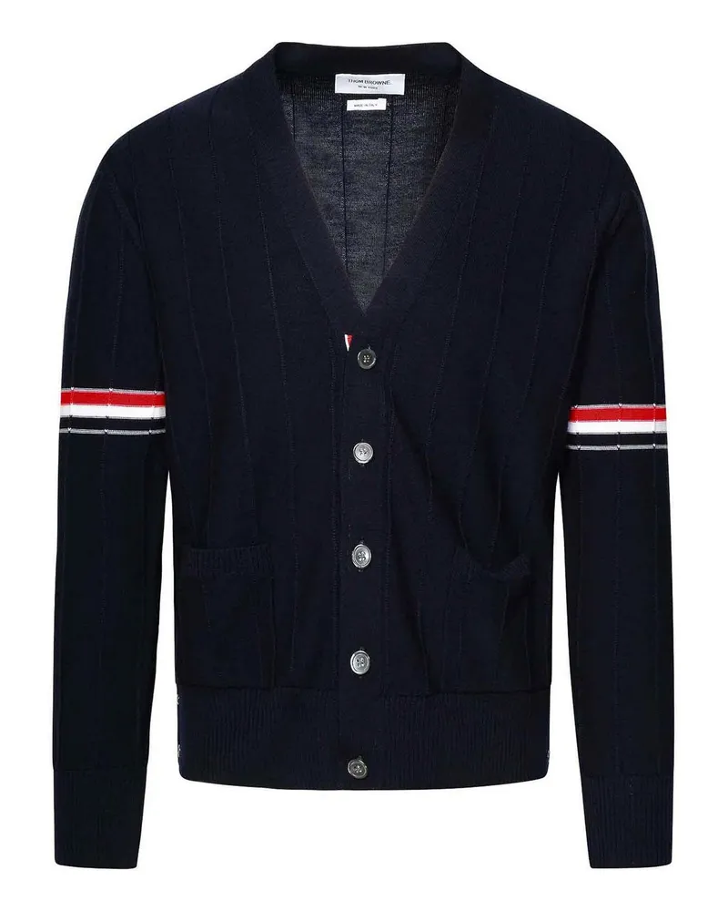 Thom Browne Cardigan - Dunkelblau Dunkelblau