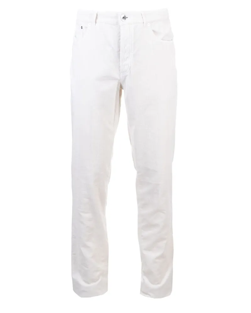 Brunello Cucinelli Casual Hose - Weiß Weiß