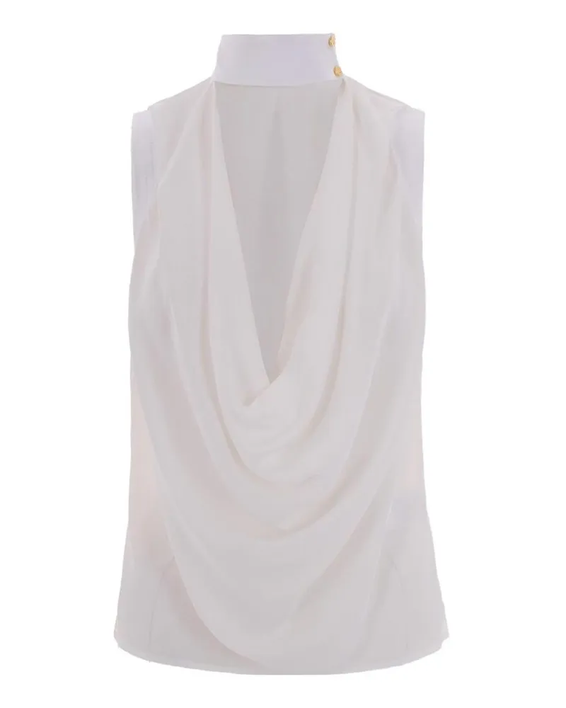 Elisabetta Franchi Top - Weiß Weiß