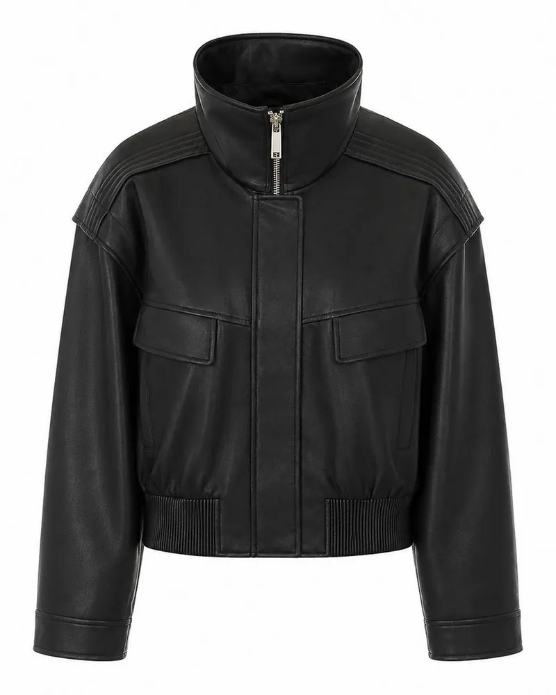Self-Portrait Bomberjacke - Schwarz Schwarz