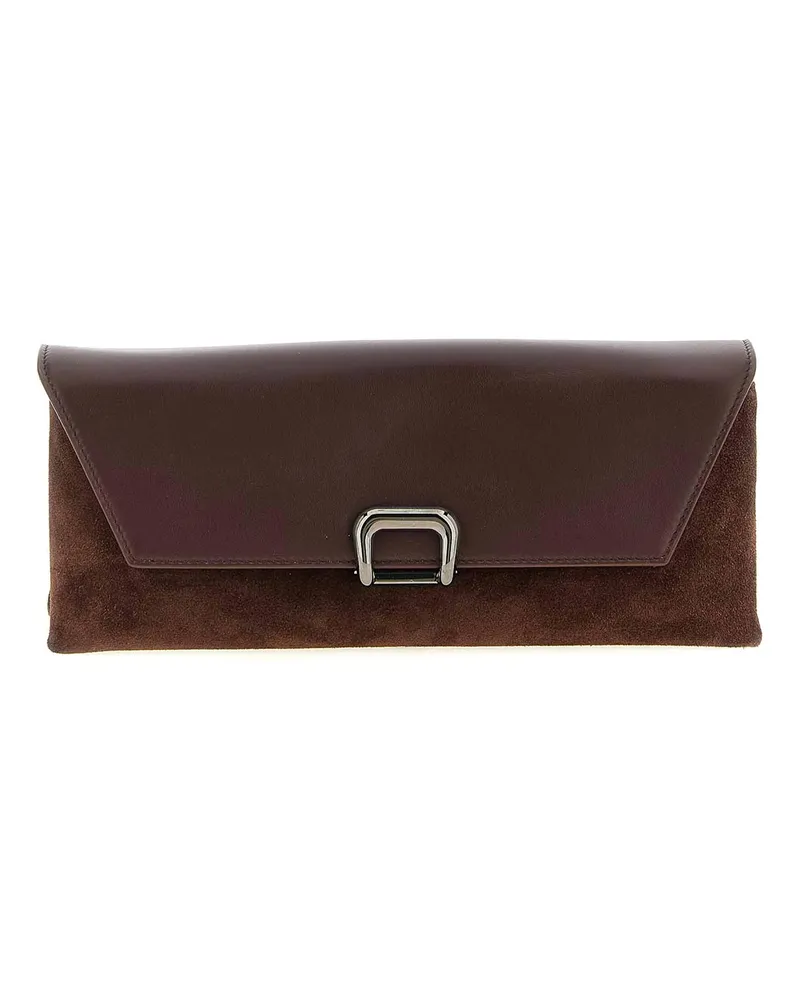 Brunello Cucinelli Clutch - Dunkelrot Dunkelrot