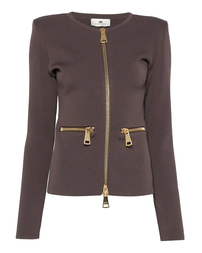 Elisabetta Franchi Rundhalspullover - Braun Braun