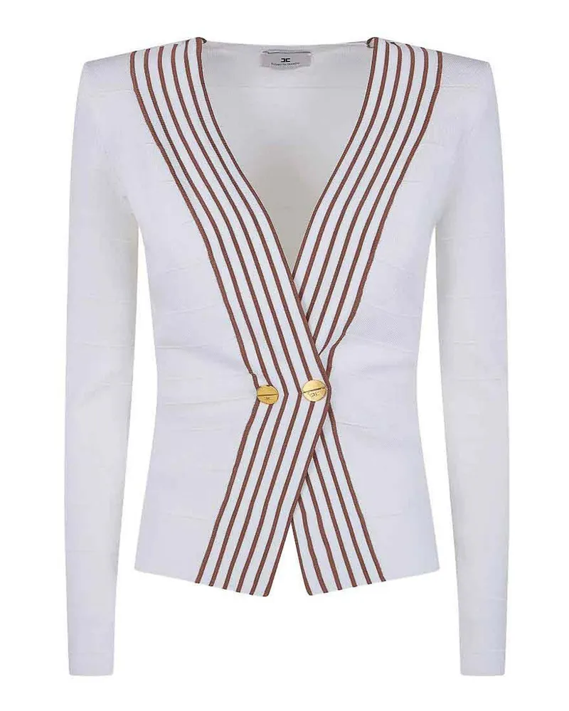 Elisabetta Franchi Top - Creme Creme