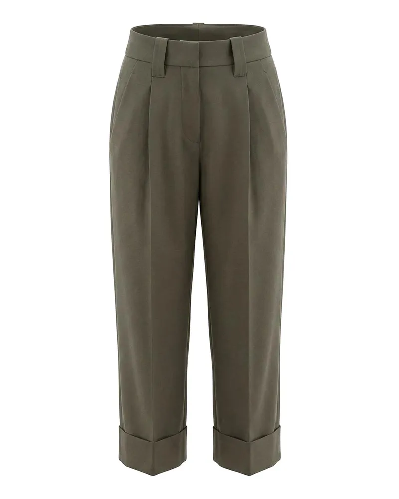 Brunello Cucinelli Casual Hose - Dunkelgrün Dunkelgrün