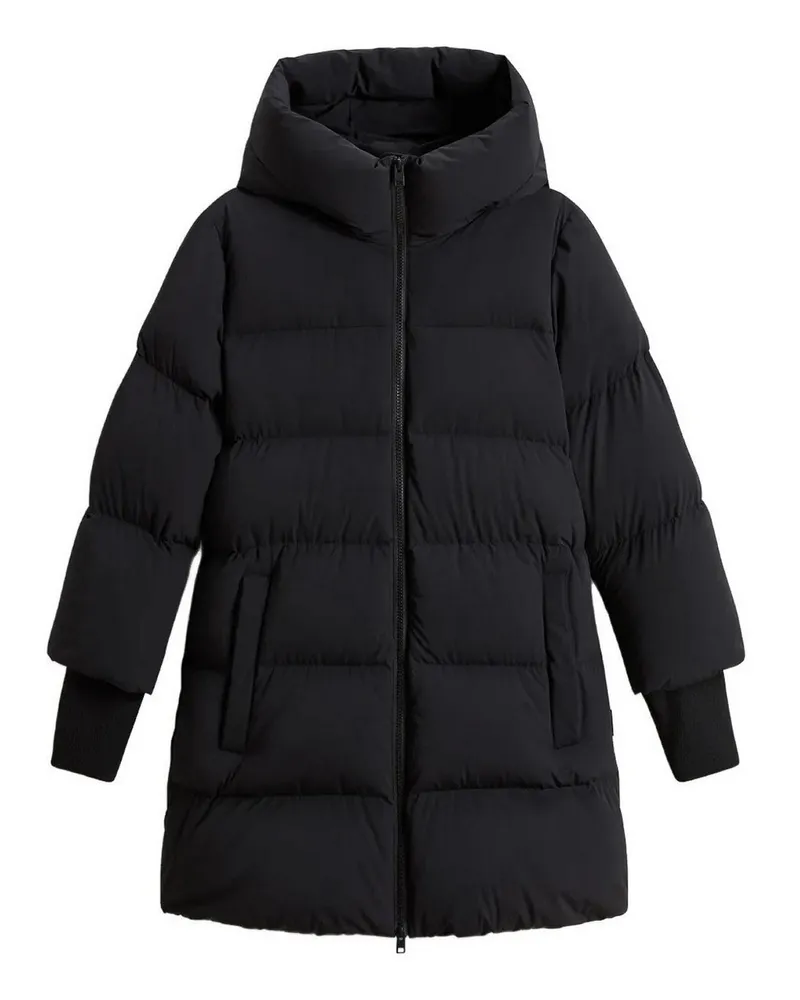 Woolrich Knielanger Mantel - Hellgrau Hellgrau