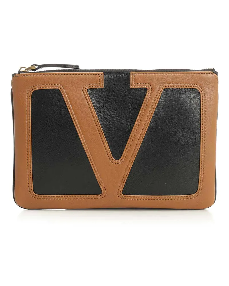 Valentino Garavani Ledermantel - Schwarz Schwarz