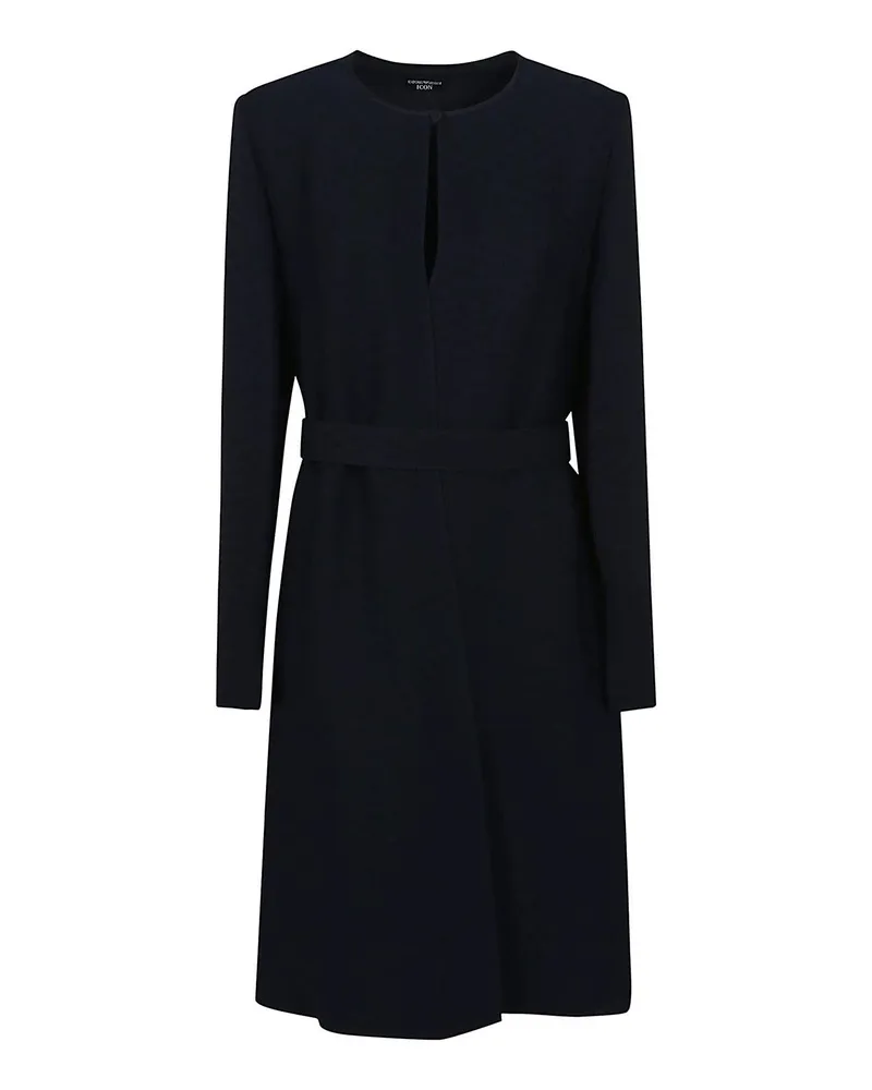 Emporio Armani Knielanges Kleid - Blau Blau