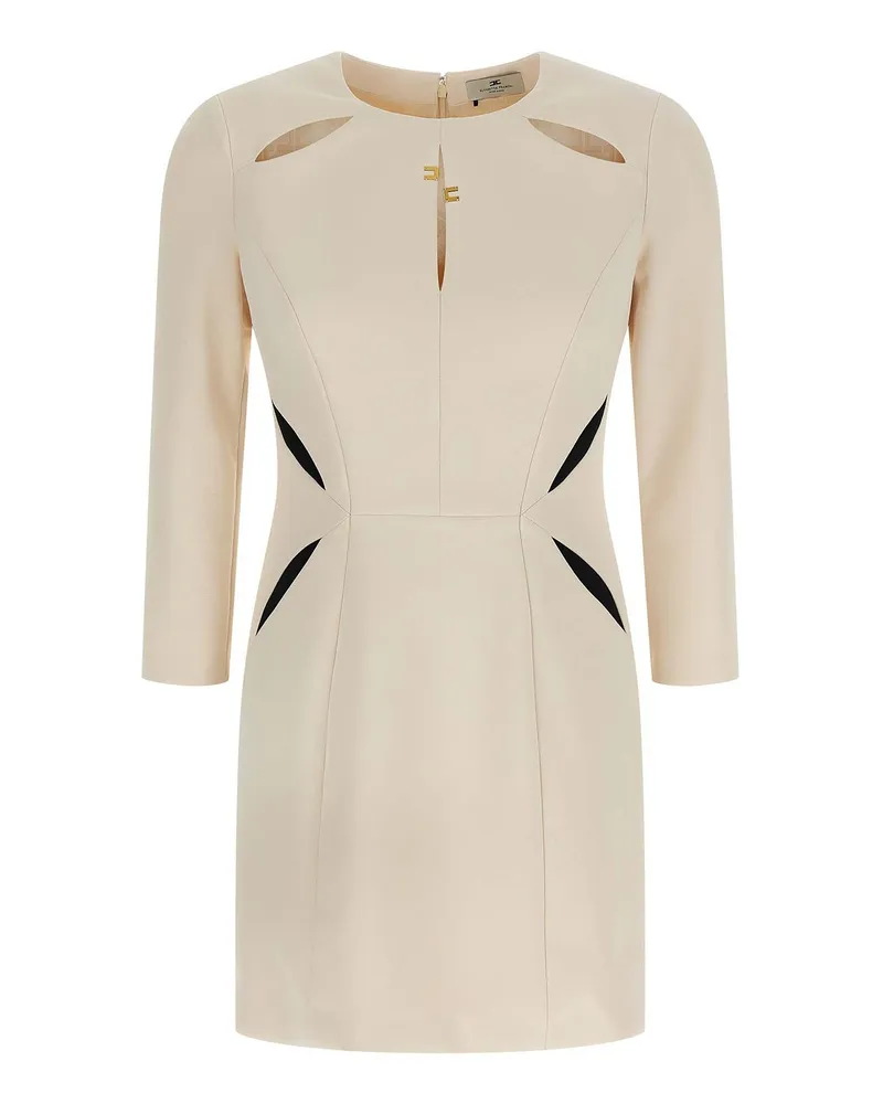 Elisabetta Franchi Knielanges Kleid - Weiß Weiß