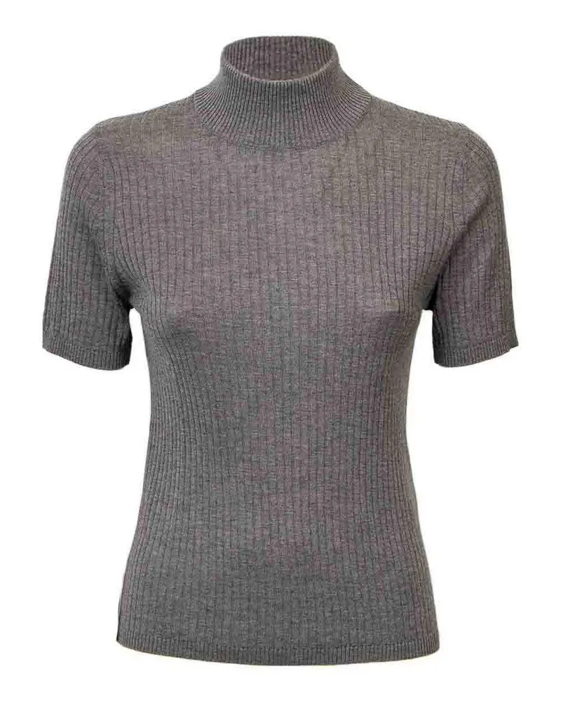 Max Mara Rollkragenpullover - Grau Grau