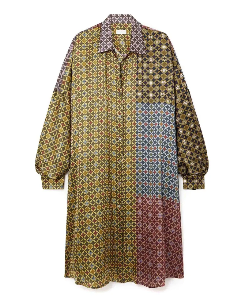 Dries van Noten Knielanges Kleid - Schwarz Schwarz