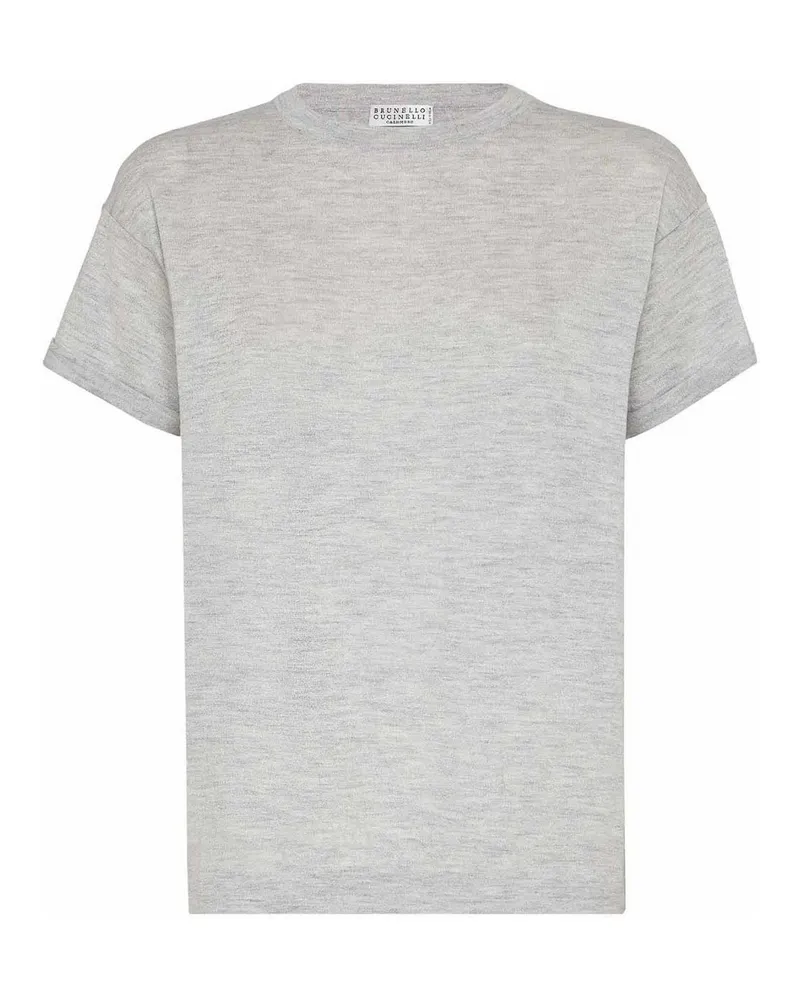 Brunello Cucinelli Rundhalspullover - Grau Grau