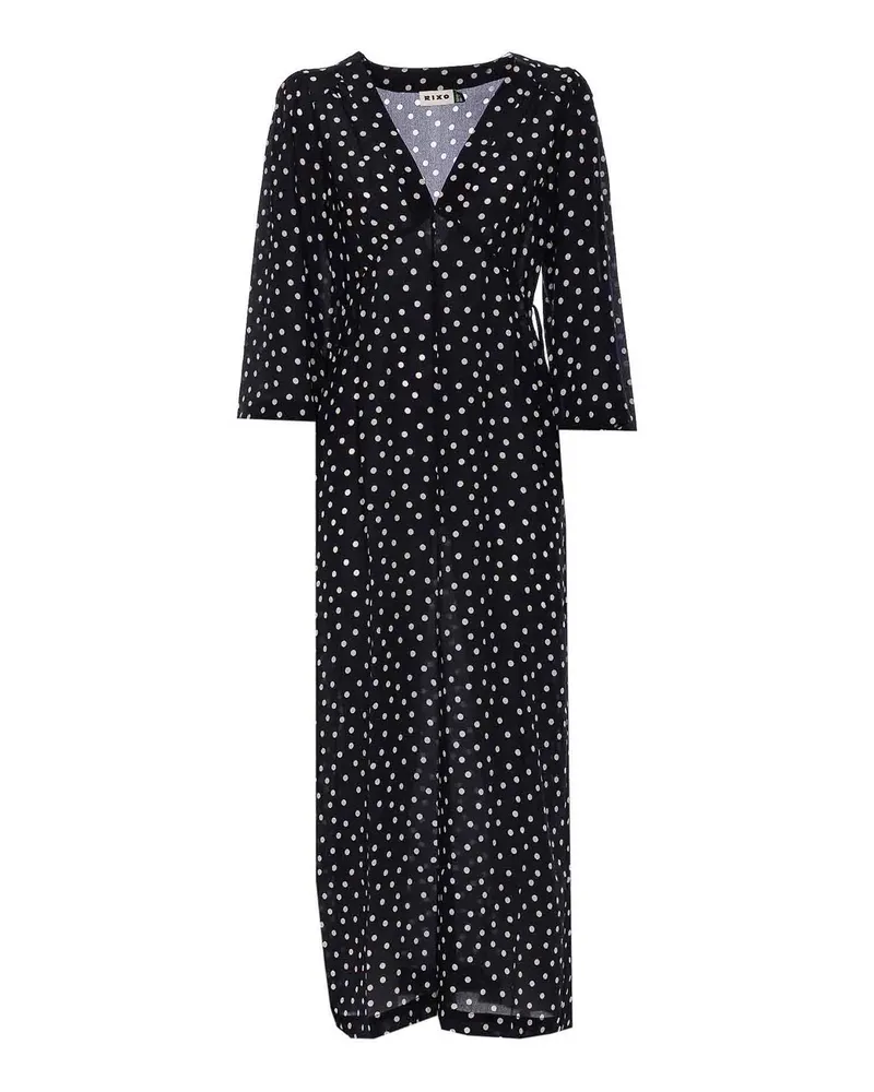 RIXO Knielanges Kleid - Blau Blau