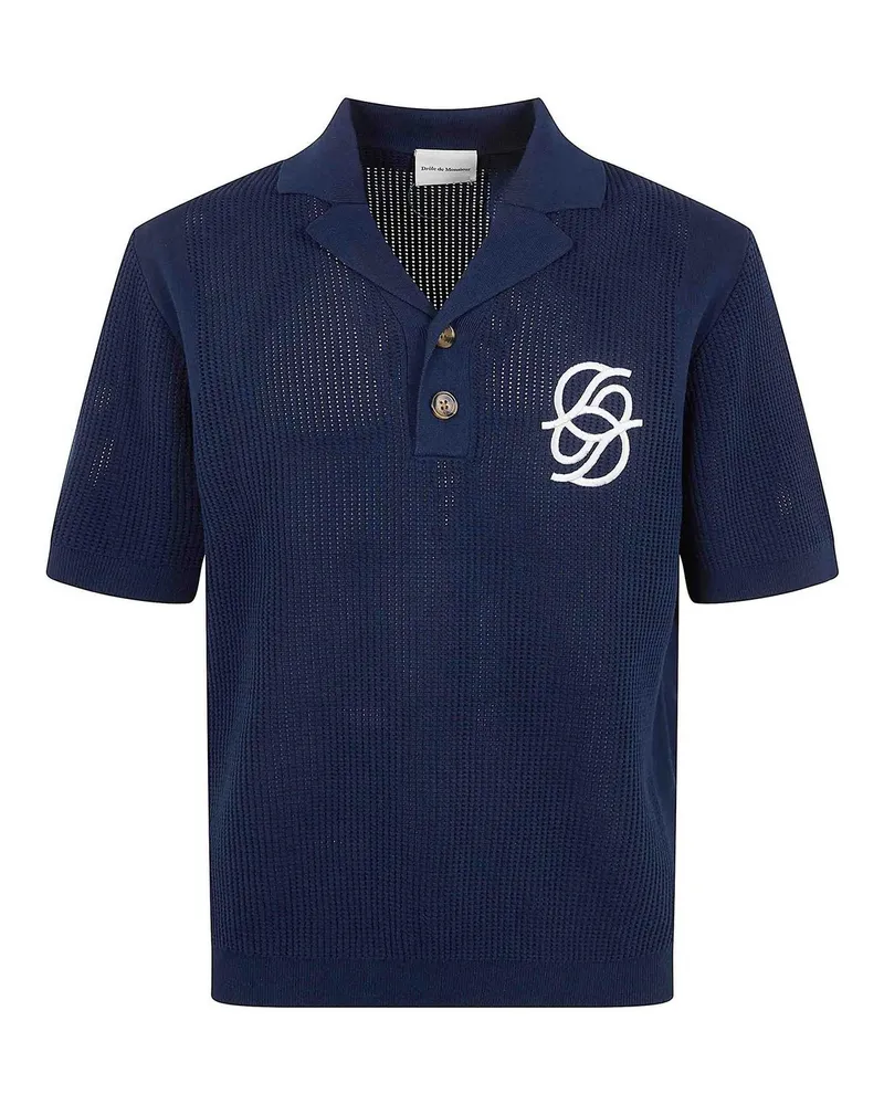 Drôle de Monsieur Poloshirt - Blau Blau