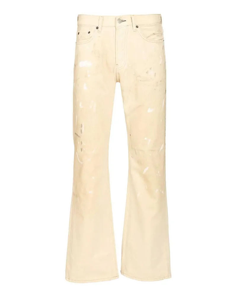 Acne Studios Straight Leg Jeans - Weiß Weiß