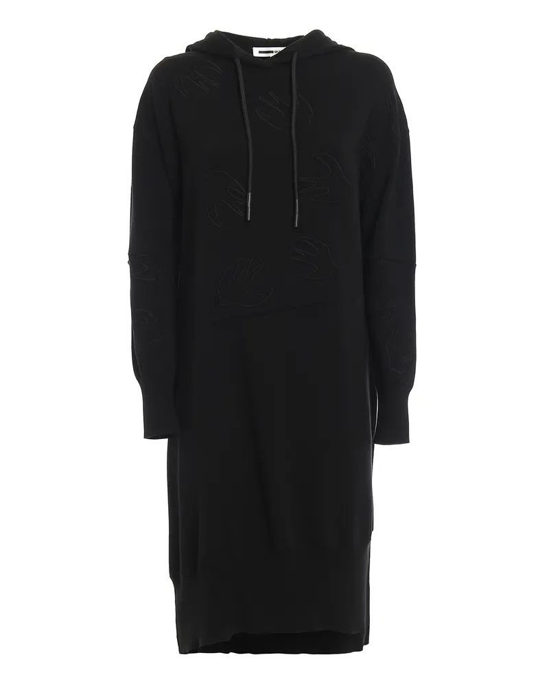 McQ Knielanges Kleid - Einfarbig Schwarz