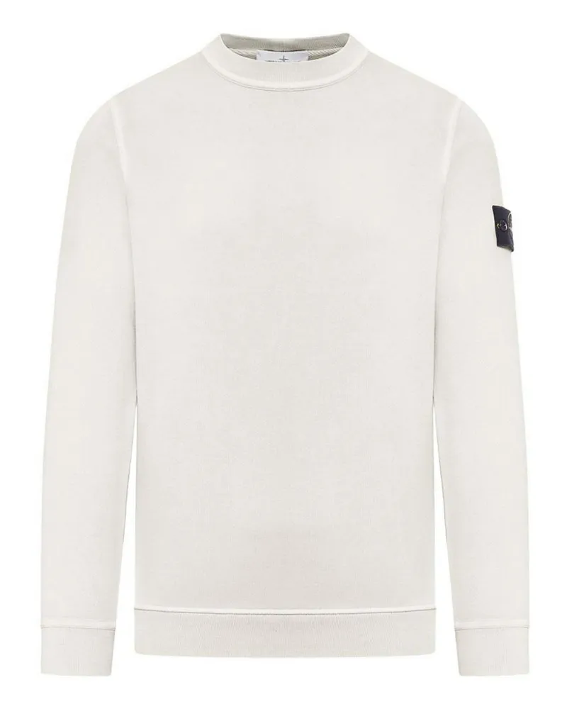 Stone Island Rundhalspullover - Creme Creme