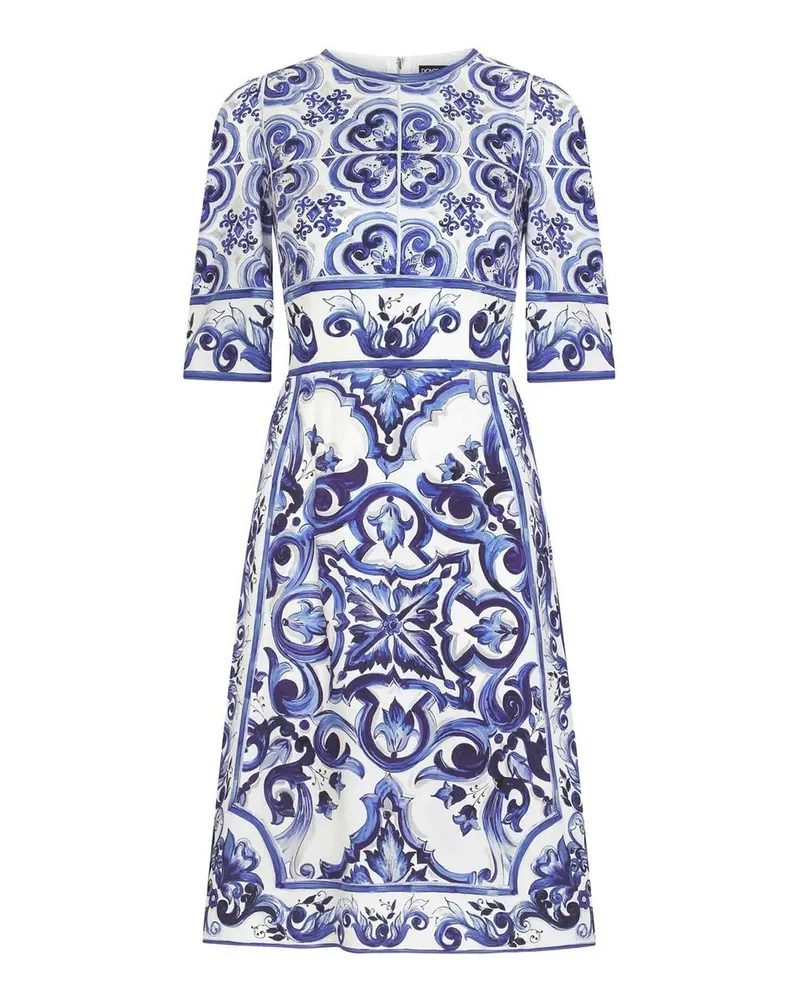 Dolce & Gabbana Knielanges Kleid - Blau Blau