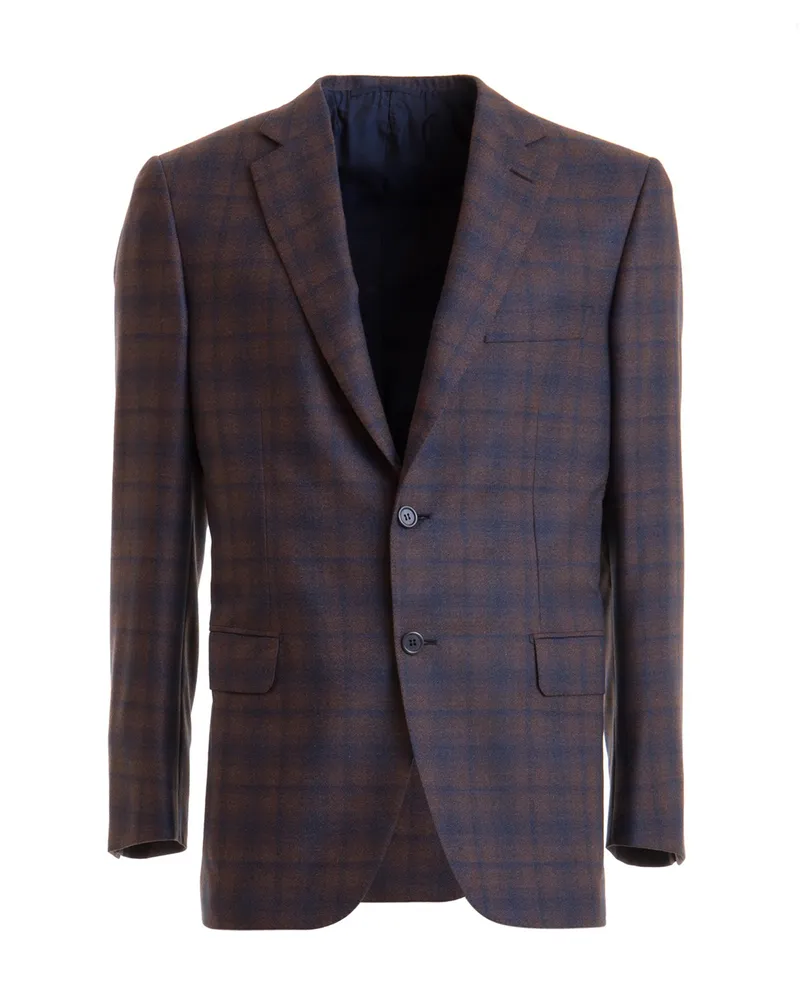 Brioni Blazer - Gemustert Braun