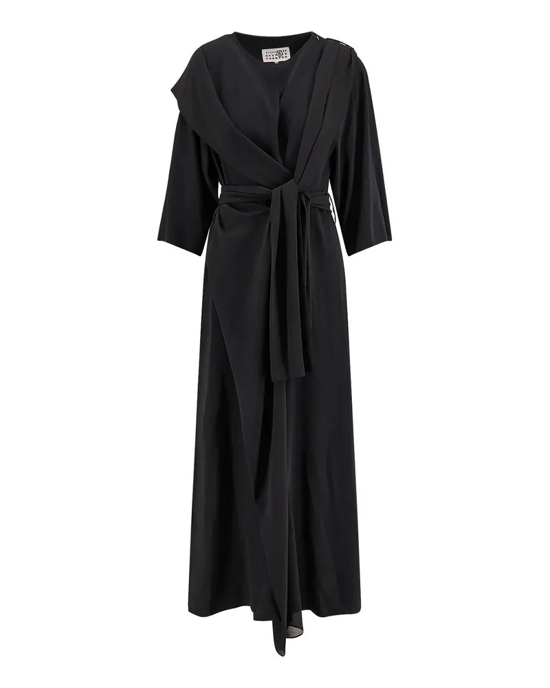 Maison Margiela Knielanges Kleid - Schwarz Schwarz