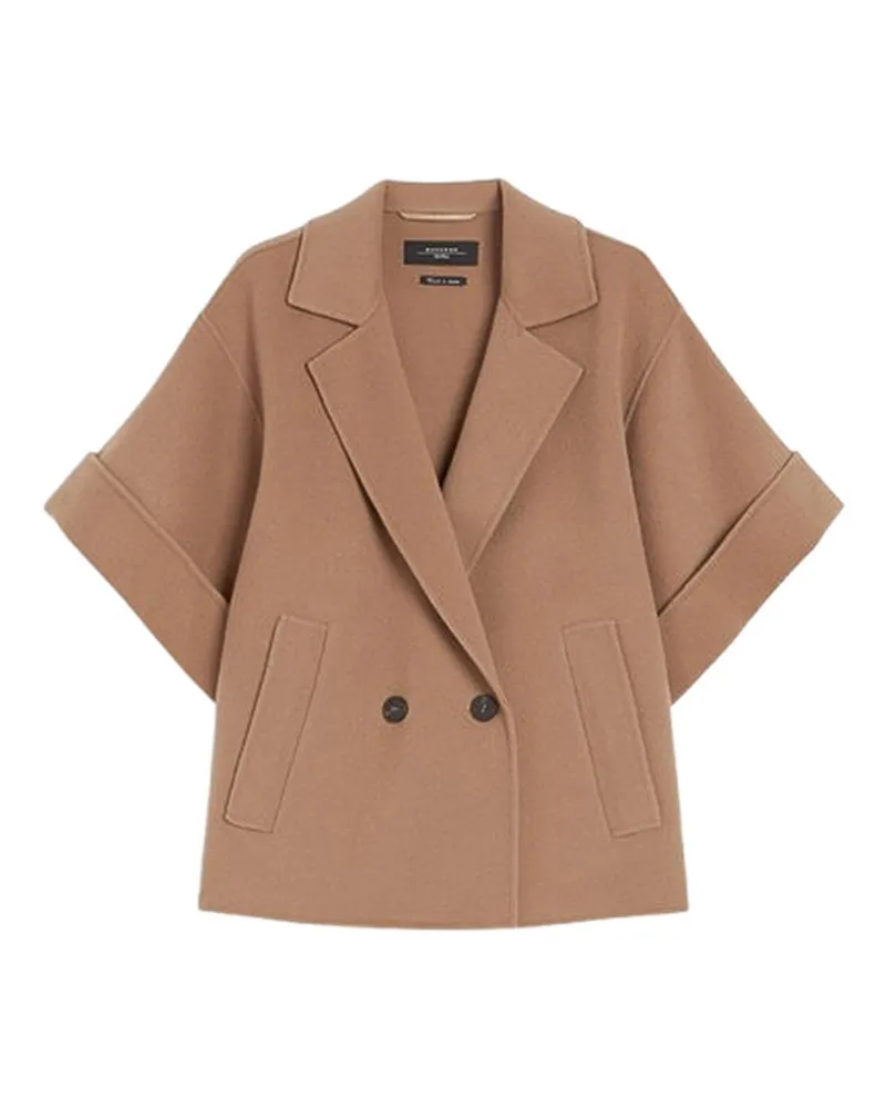 Max Mara Kurzer Mantel - Braun Braun