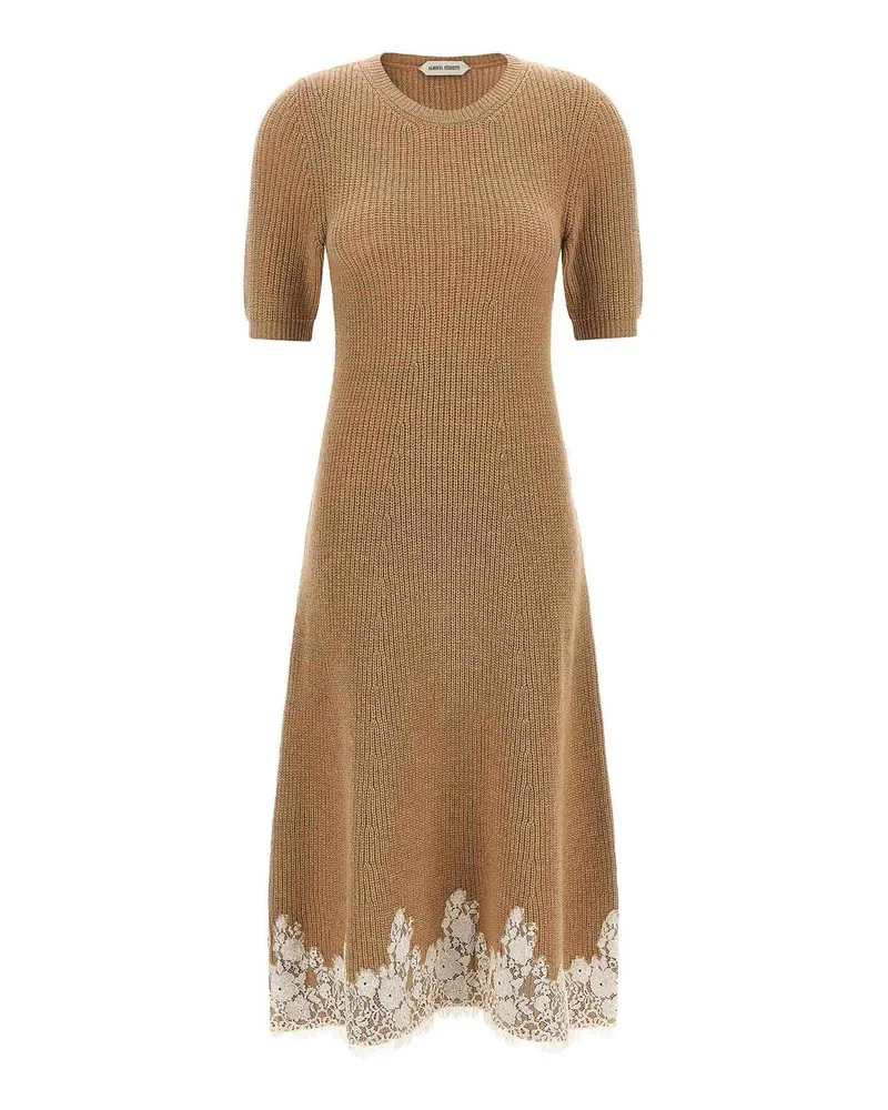 Alberta Ferretti Knielanges Kleid - Braun Braun