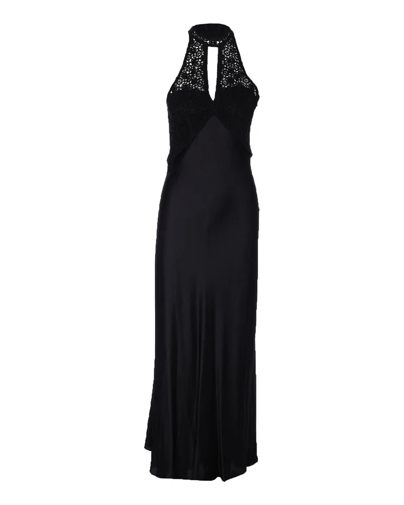 Twin-Set Maxikleid - Schwarz Schwarz