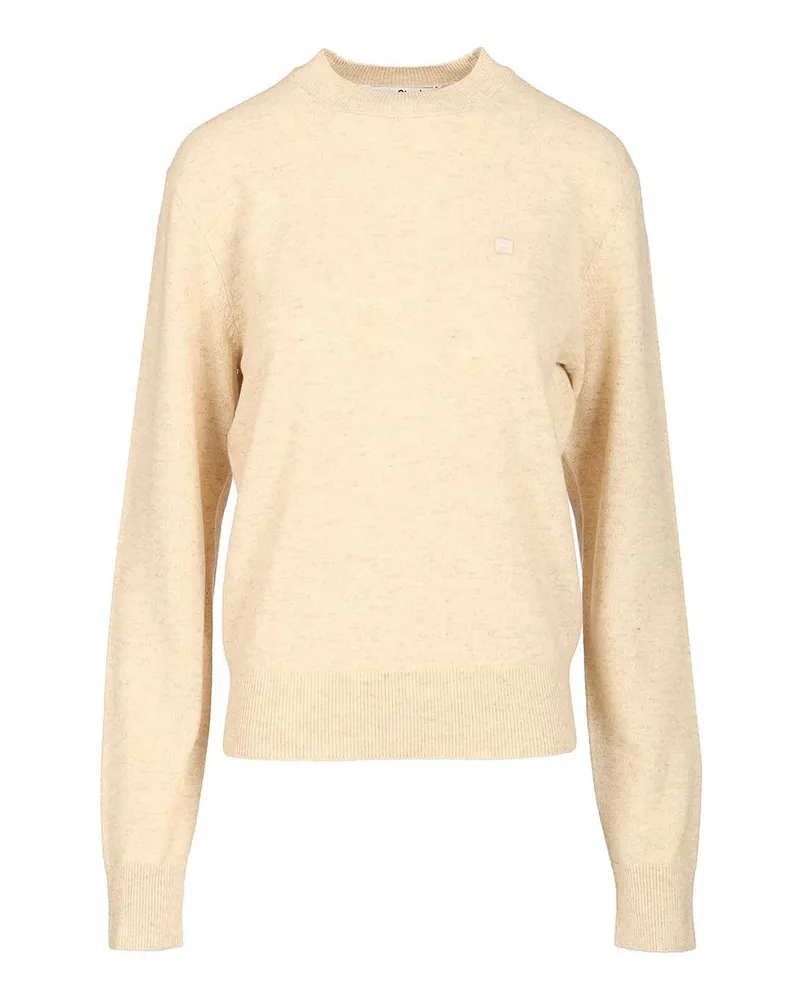 Acne Studios Rundhalspullover - Beige Beige