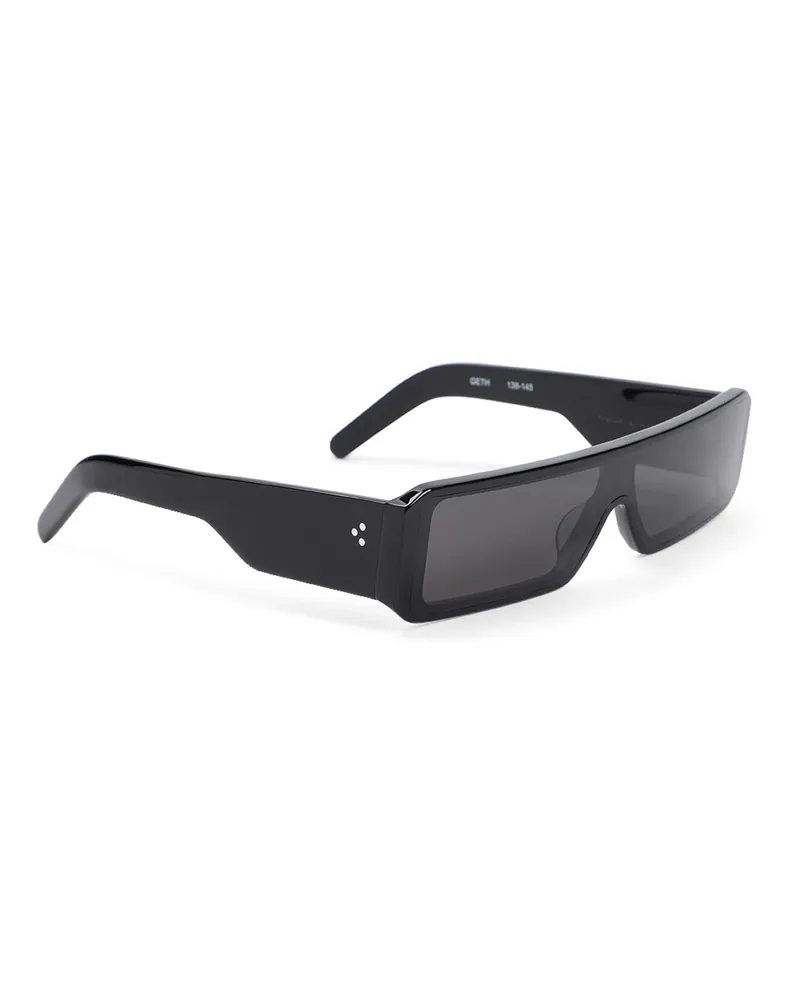 Rick Owens Sonnenbrille - Schwarz Schwarz