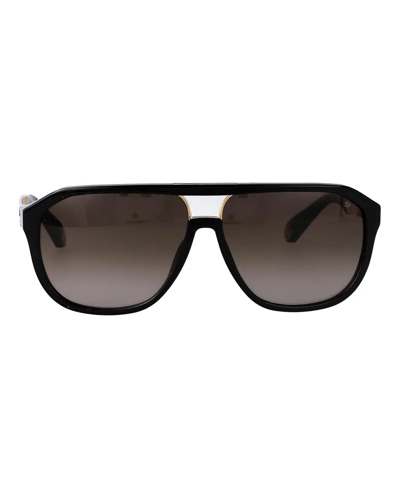 Philipp Plein Sonnenbrille - Schwarz Schwarz