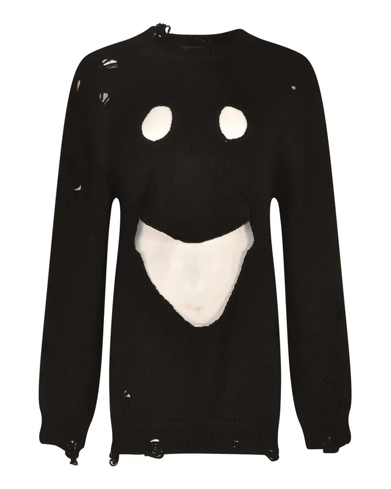 Moschino Rundhalspullover - Schwarz Schwarz