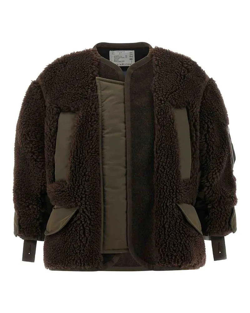 Sacai Bomberjacke - Braun Braun