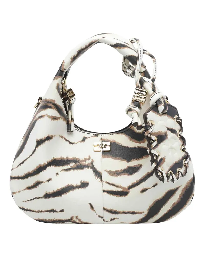 Ganni Schultertasche - Beige Beige