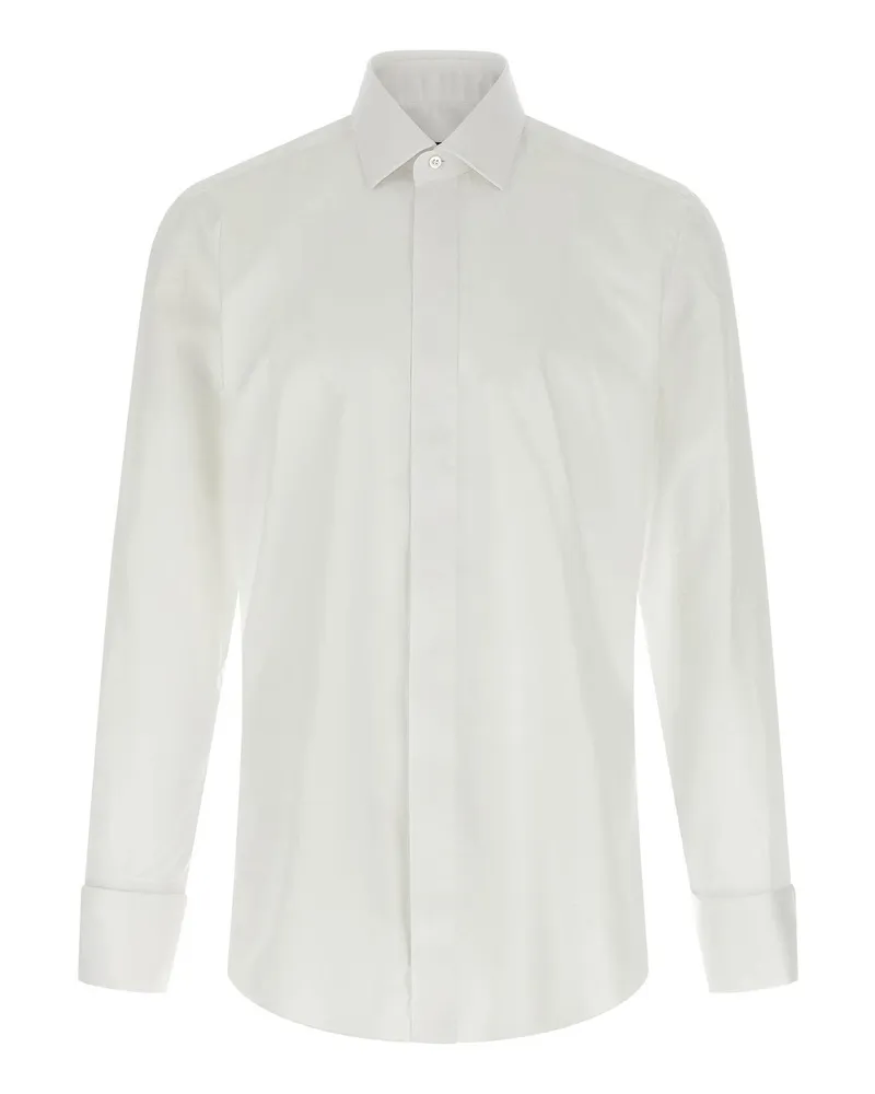 BARBA Hemd - Bunt Weiß