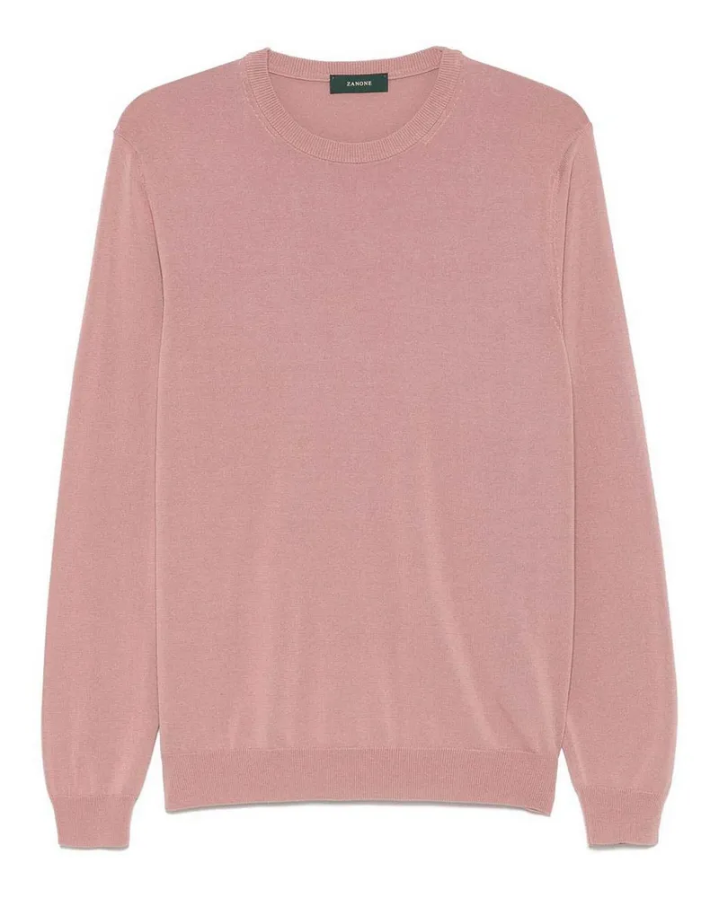Zanone Rundhalspullover - Nude Nude