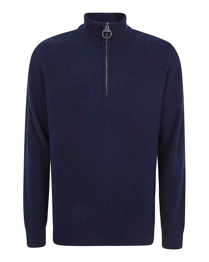 Barbour Rundhalspullover - Blau Blau