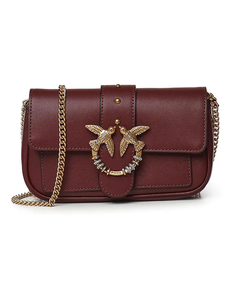 Pinko Schultertasche - Bordeaux Bordeaux
