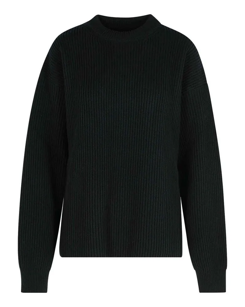 Jil Sander Rundhalspullover - Schwarz Schwarz