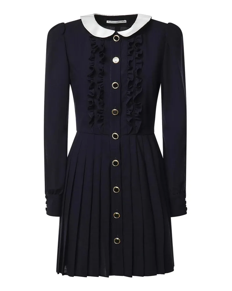 Alessandra Rich Kurzes Kleid - Dunkelblau Dunkelblau