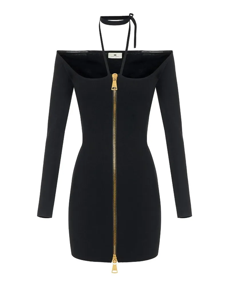 Elisabetta Franchi Knielanges Kleid - Schwarz Schwarz