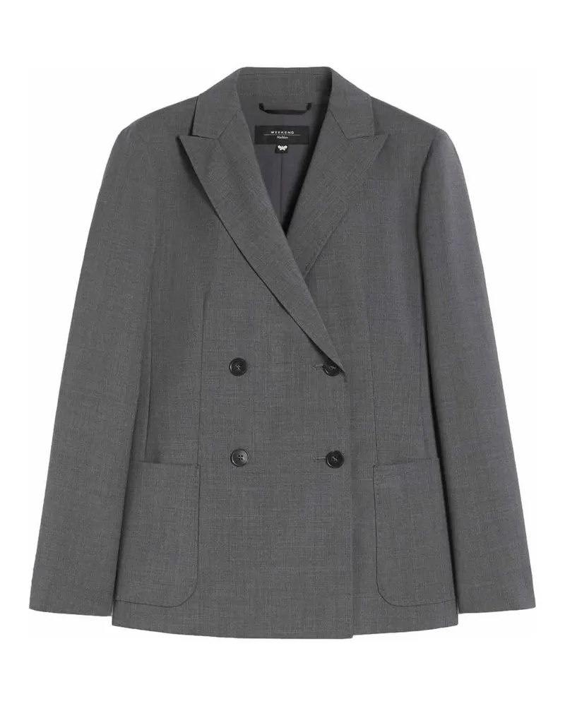 Max Mara Casualjacke - Grau Grau