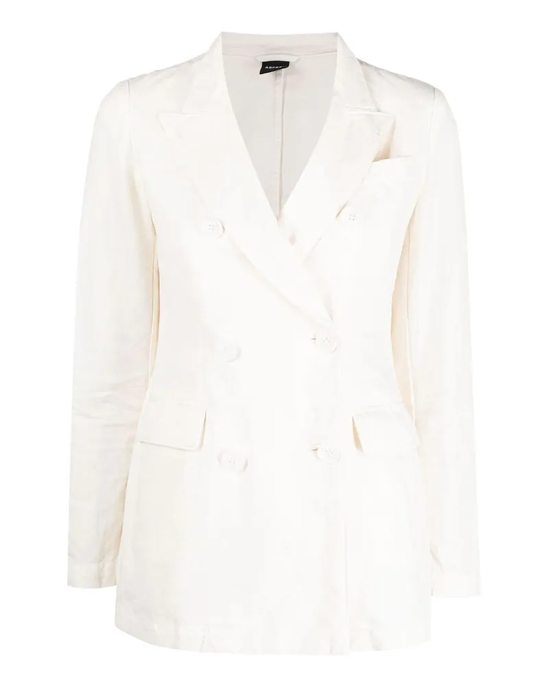 ASPESI Blazer - Beige Weiß