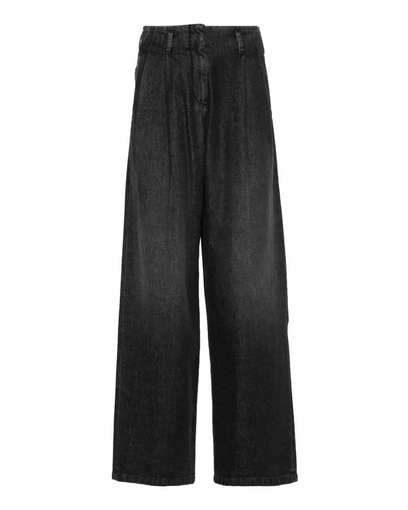 Golden Goose Straight Leg Jeans - Schwarz Schwarz