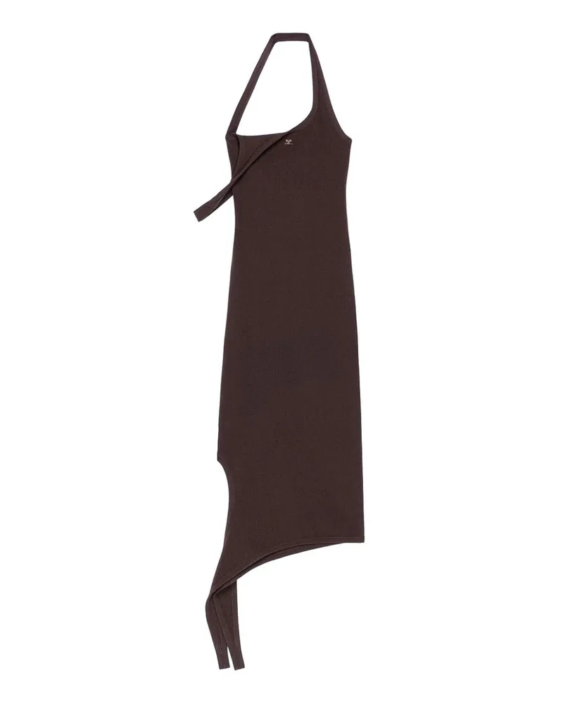 Courrèges Maxikleid - Braun Braun