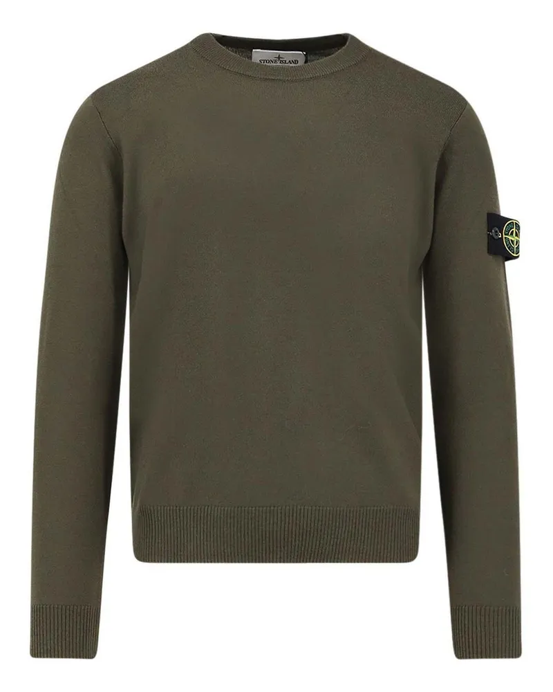 Stone Island Rundhalspullover - Grün Grün