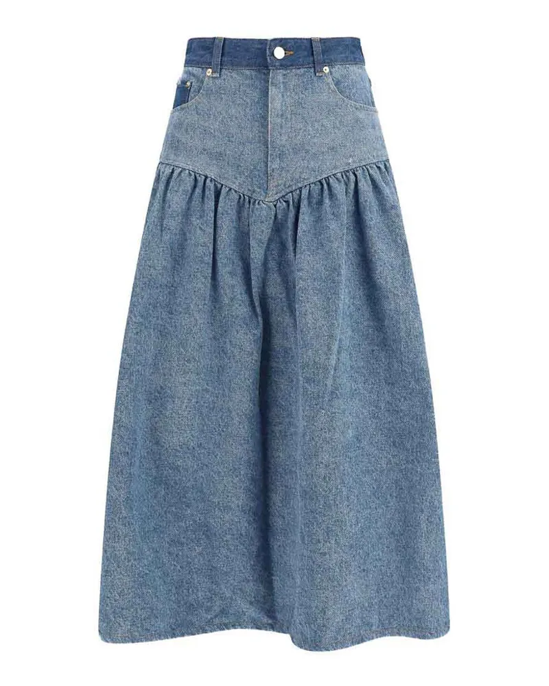 Ganni Midirock - Jeansblau Jeansblau